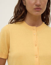 Semra Cotton Cashmere Short Sleeve Cardigan - Sol