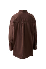 Peta Oversized Shirt - Chocolate