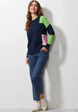 Intarsia Trim Jumper