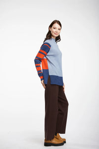 Colour Block Jumper Jean Combo