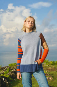 Colour Block Jumper Jean Combo