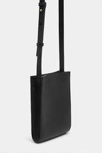 Clara Crossbody Leather Bag - Black