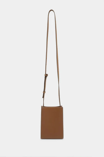 Clara Crossbody Leather Bag - Tan