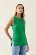 Adele Split Tank - Green