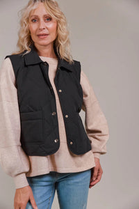 Argo Crop Vest -Black
