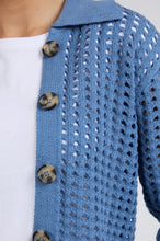 Clover Knit Cardi - Coronet Blue