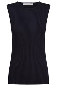 Adele Split Tank - Navy