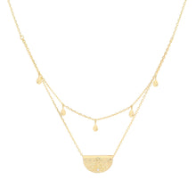 Blessed Lotus Necklace  Gold