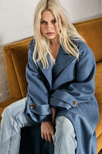Gwyneth Coat - Denim Blue