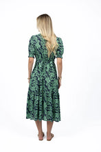 Fleur midi dress mint/navy