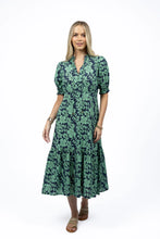 Fleur midi dress mint/navy