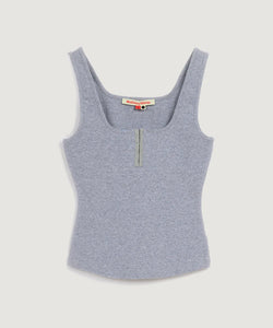 Tank Top with Hook and Eye - Grey