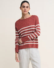 Bobbie Top - Red/Natural Strip