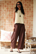 Bella Barrel Pant - Choc