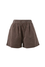 Mila Short - Textured Chocolate Check