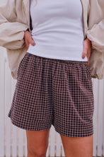 Mila Short - Textured Chocolate Check