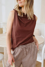 Resort Pant - Choc Gingham
