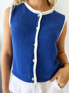 Contrast Raya Tank - Blue
