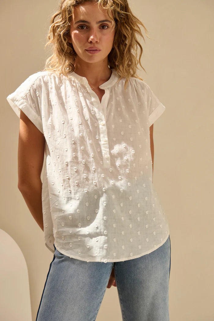 Ashley shirts with white dots