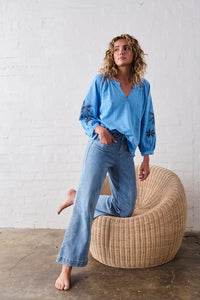Kimberly Top - Sky Blue