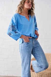 Kimberly Top - Sky Blue