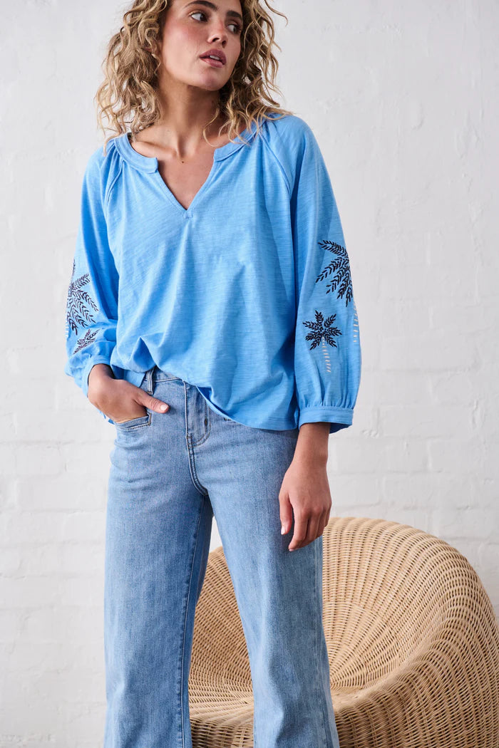 Kimberly Top - Sky Blue