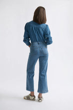Freya Jean Leather Pocket - 70's Blue