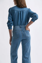 Freya Jean Leather Pocket - 70's Blue