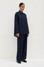 Kiera Recycled Denim Long Sleeve Shirt Deep Indigo
