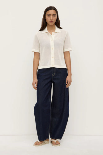 Kismet Knit Short Sleeve Shirt - White
