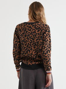 Leopard Crew - Charcoal