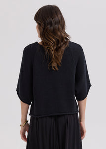 Textured Jumper - Black