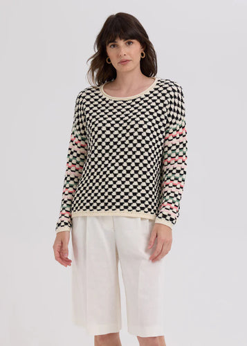 Checked Jumper - Vanilla