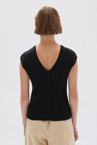 Lottie Knit Tank - Black