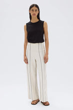 Matera Stripe Pant - Cream/Black