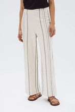 Matera Stripe Pant - Cream/Black