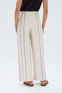 Matera Stripe Pant - Cream/Black