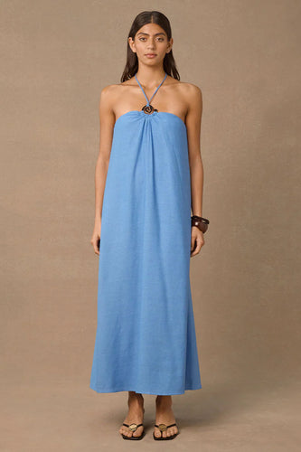 Aelia Midi Dress Blue