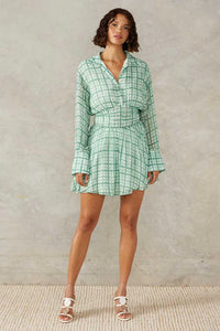 Seaside Check Mini Dress