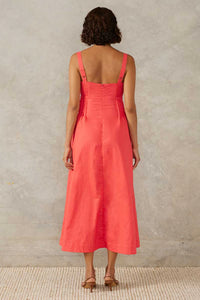 Sunlight Midi Dress - Hibiscus Pink