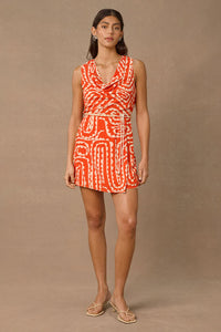 Tempo Print Mini Dress