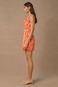 Tempo Print Mini Dress