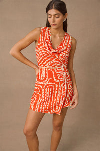 Tempo Print Mini Dress