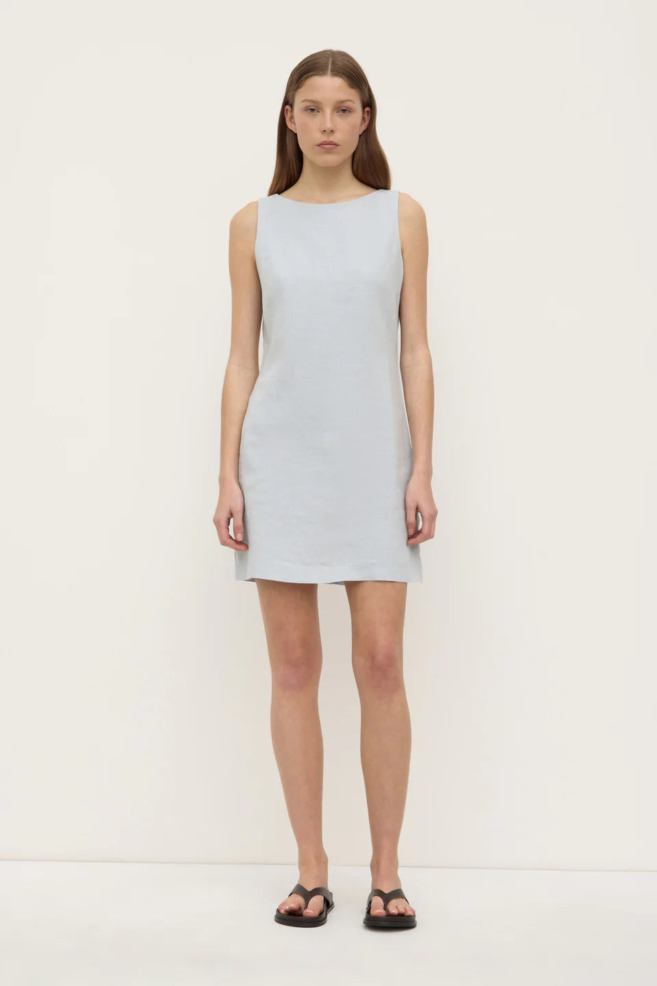 Nadine Linen Dress - Cloud