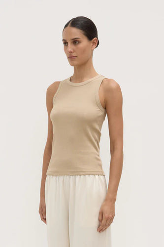 Nika Rib Tank - Tan