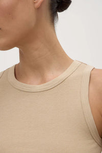 Nika Rib Tank - Tan