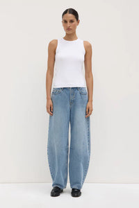 Nika Rib Tank - White