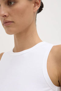 Nika Rib Tank - White