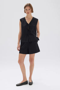 Philipa Poplin Short - Black