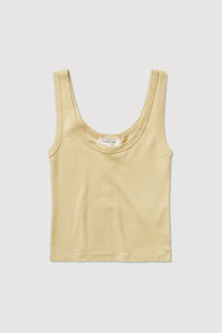 Paulina Scoop Tank - Chamomile